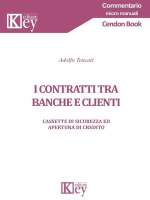 cover image of I contratti tra banche e clienti